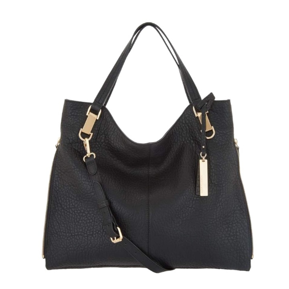 Vince Camuto Lamb Leather Tote Handbag - Eliza - Picture 2 of 5